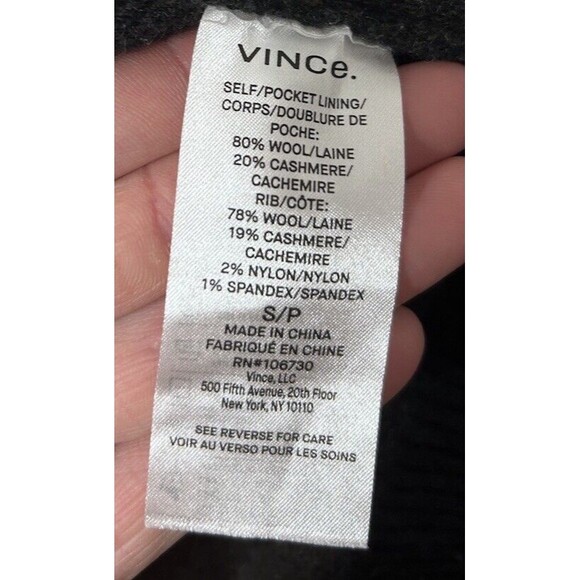 Vince Plaid Wool BLEND Jacket Women’s Size Small Gray - Picture 6 of 11